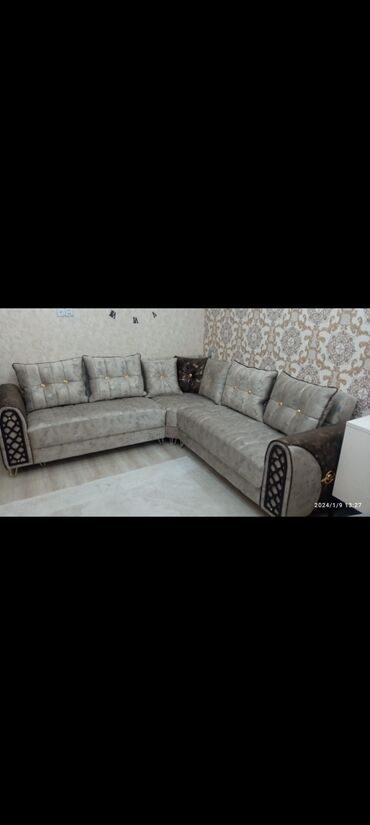 Sifarişlə mətbəx mebeli: Sifarişlə mətbəx dəsti, Özü çəkən petlələr, MDF, Kredit var — 30