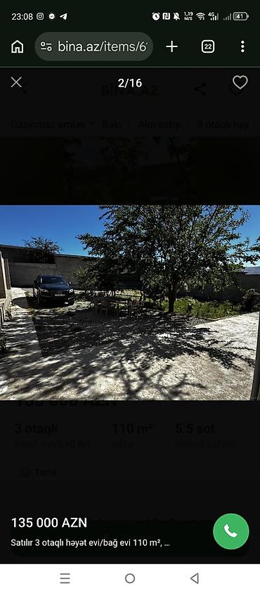 60 mine evler: Satılır: 3 otaqlı həyət evi/bağ evi Ümumi sahə: 110 m² Torpaq sahəsi — 1