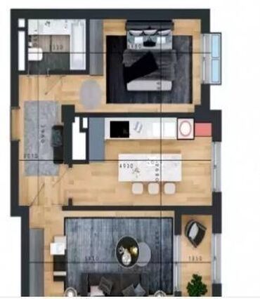 Продажа квартир: 2 комнаты, 58 м², Элитка, 2 этаж, ПСО (под самоотделку)