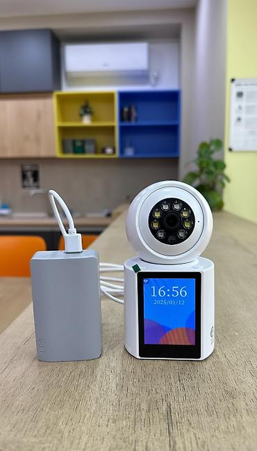 Фото жана видеокамералар: 📱 Wi-Fi видеоняня с монитором 🔹 Обзор 360° — полный контроль за всем — 1