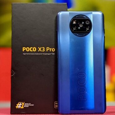 hovuzların qiyməti: Poco X3 Pro, 256 GB, rəng - Göy, Sənədlərlə