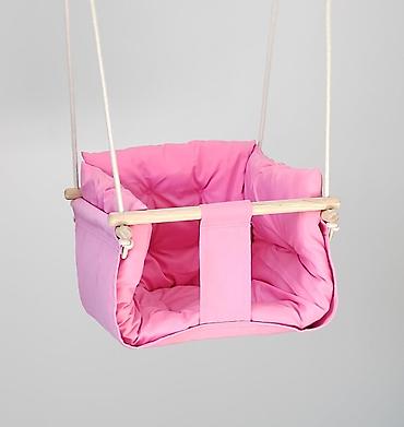 step deka cena: Ljuljaška za decu HOME LUX BABY PINK Udobna, sigurna i dekorativna — 2