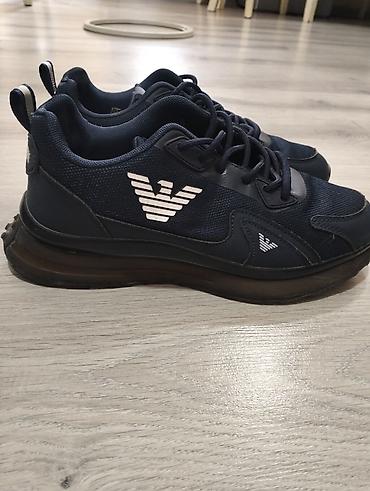 krosofka: Kişi idman ayaqqabısı – tünd göy rəngdə - Üst material: nəfəsalan — 3