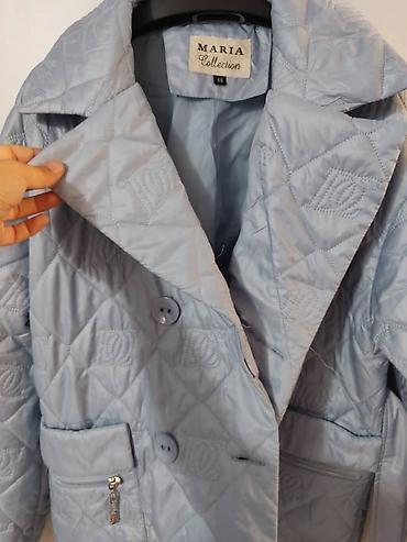 max mara: Стеганое куртка цвета нежно-голубой. - Бренд: MARIA Collection (на — 5
