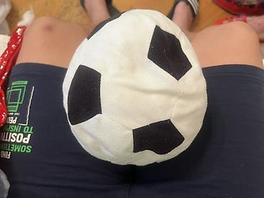 футбольный мяч: Yumşaq oyuncağ – futbol topu - Material: plyuş/tekstil, doldurulma – — 1