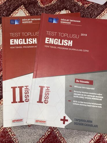 ingilis dili test toplusu: Test Toplusu English 
1ci ve 2ci hisse. 2019