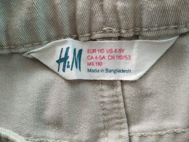 Pantalone: HM pantalone bež za devojčice Veličina 4-5god 110 cm Čist pamuk sa — 14