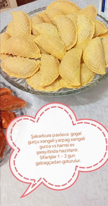 Yarımfabrikatlar: Ev üsulu yarımfabrikat xəmir məhsulları yarpag 1 kg 3.5 gurzə 1 kg 17 — 9