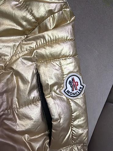 Üst geyimləri: Moncler uşaq qış gödəkçəsi – qızılı rəng qız uçundu 3 4 yaş yeniden — 1