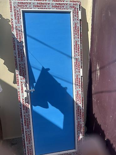 Двери и комплектующие: PVC qapı – ASPEN profilli - Material: PVC profil (ASPEN markası), ağ — 1