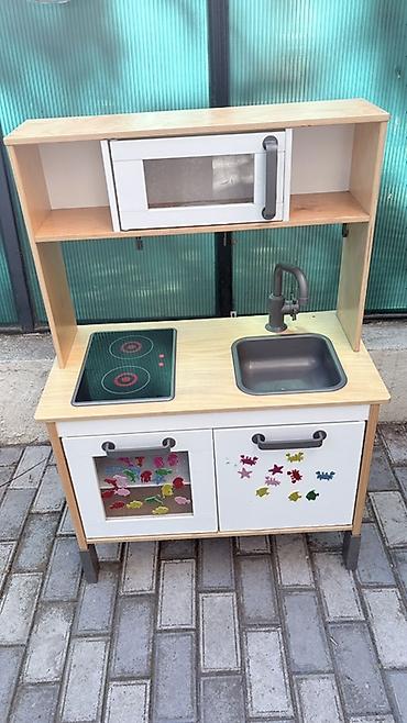 Игрушечные кухни: Uşaq oyun mətbəxi dəsti - Material: ağac/kontrplak karkas, plastik — 2