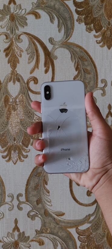 Apple iPhone: IPhone X, 64 GB, White Titanium, Face ID