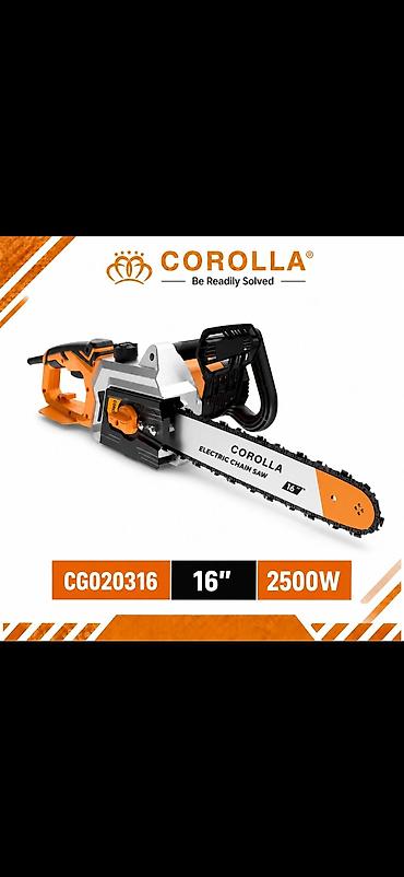 Электрическая цепная пила COROLLA CG020316 - Мощность: 2500 Вт - lalafo.kg да Электрическая цепная пила COROLLA CG020316 - Мощность: 2500 Вт -