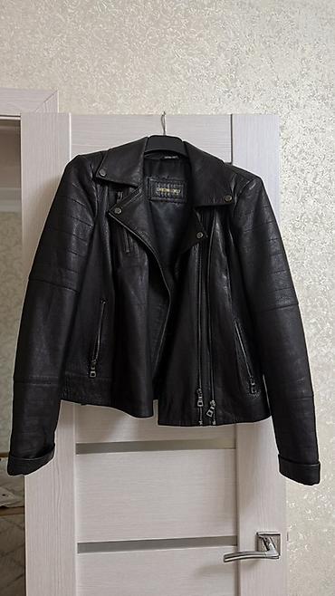 half zip: Кожаная куртка, Косуха, Натуральная кожа, L, XL — 1
