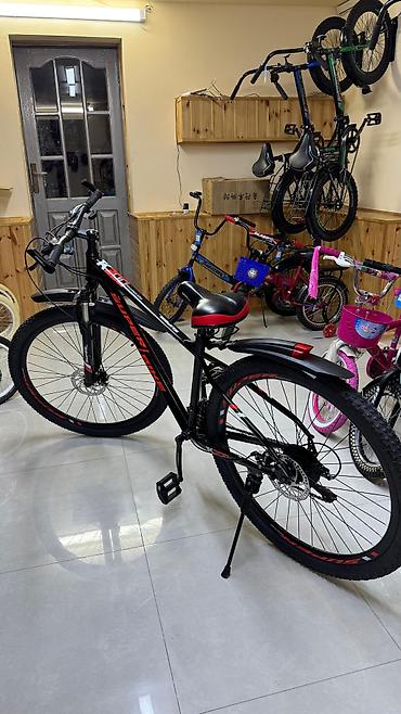 velosipedler: Məhsul: SuperBike dağ/şəhər velosipedi - Rəng: Qara-qırmızı dizayn - — 1