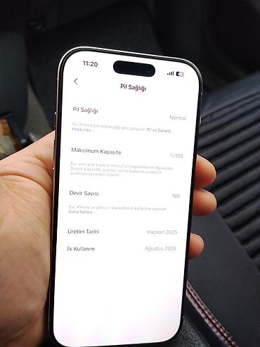 iphone x max ikinci el: IPhone 16 Pro, 128 GB, Natural Titanium, Zəmanət — 3