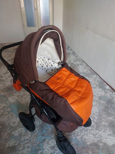 Коляски: Коляска, цвет - Желтый, Б/у — 7