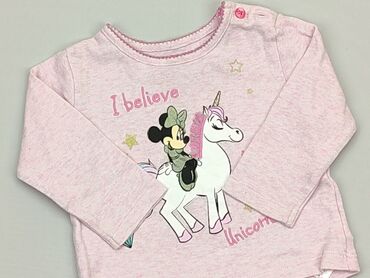 bluzki ubra allegro: Bluzka, Disney, 6-9 m, stan - Dobry