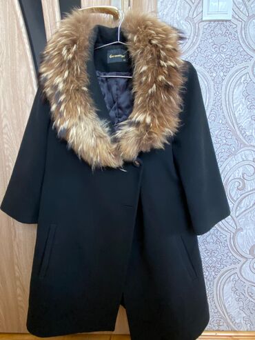трикотажные юбки для девочек: Пальто, 2XL (EU 44), цвет - Черный