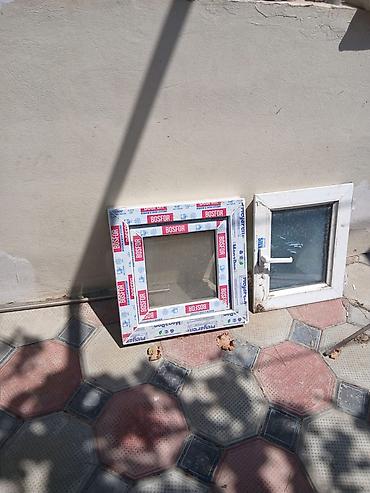 plastik qapilar: PVC pəncərə və qapılar dəsti Tərkib: - Ağ rəngli PVC pəncərə blokları — 5