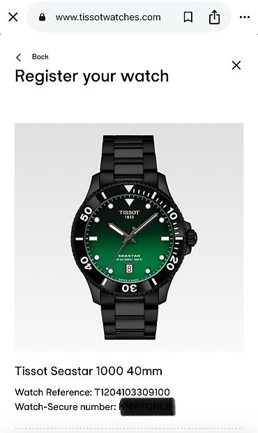 Классические часы: TISSOT SEASTAR 1000 40MM (Новые. Оригинал, из США). Последнее фото - — 11