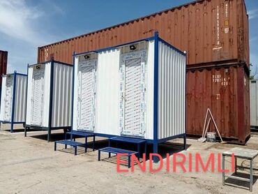 konteyner evler azerbaycanda: 2 kabinali tualet ( metalkonstruksiya ) Endirimli qiymet,istenilen