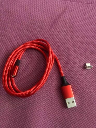 adaptör: Maqnitli USB kabel Type C, 1 metr 7₼, metrolara çatdırılma pulsuz