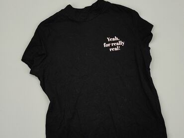czarne t shirty z koronką: T-shirt, Cropp, XS, stan - Dobry