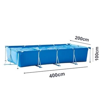 настольная игра монополия: Большой каркасный бассейн Intex 400x200x100 см 💧 Объём воды: около