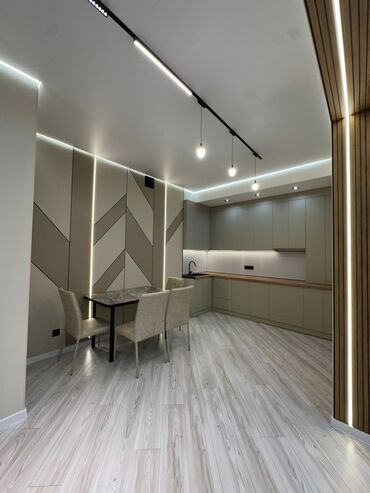 суточный квартира бишкек восток 5: 3 комнаты, 93 м², Элитка, 13 этаж, Дизайнерский ремонт