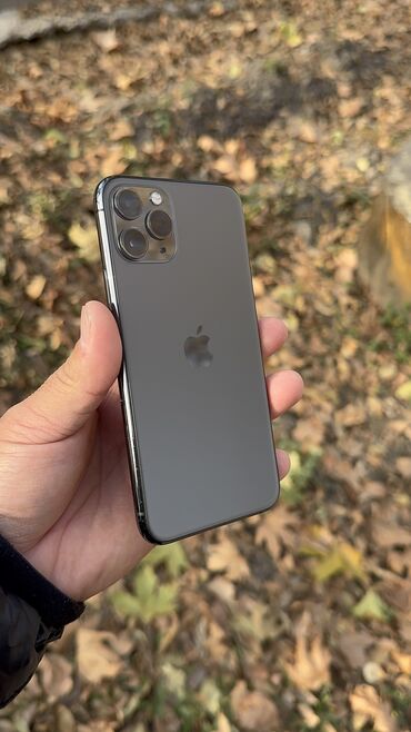 Apple iPhone: IPhone 11 Pro, Б/у, 64 ГБ, Защитное стекло, Чехол, 80 %