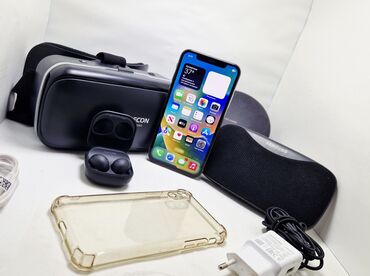 Apple iPhone: IPhone X, Б/у, 64 ГБ, Белый, Чехол, В рассрочку, 100 % — 14