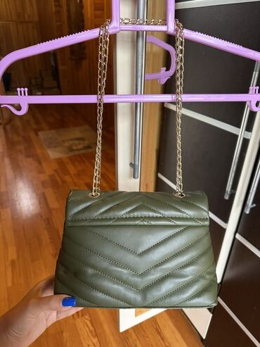 Çantalar: Zəncirli çiyin çantaları seti - Model 1: Qırmızı rəngdə mini çiyin — 3