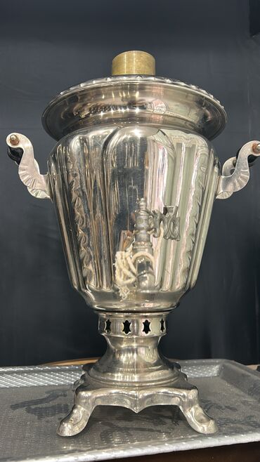 Plitələr və bişirmə panelləri: İşlənmiş Od Samovar, 3 l, Ödənişli çatdırılma
