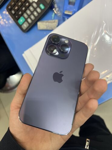 бу телефоны айфон: IPhone 14 Pro, Скидка 10%, Б/у, 256 ГБ, Deep Purple, Чехол, 90 %