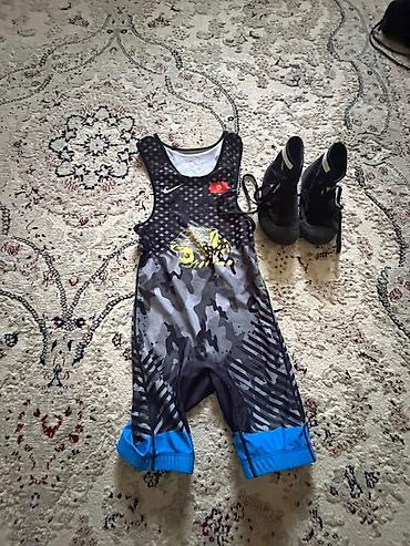 борцовки найк: Мужской спортивный костюм, Nike, Б/у, цвет - Черный, Самовывоз — 2