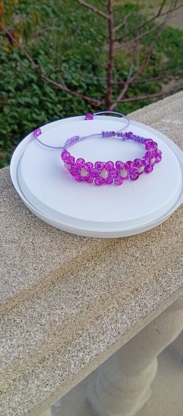 Tamet: Məhsul: Əl işi kristal muncuqlu biləkliklər - Material: Yüksək — 10