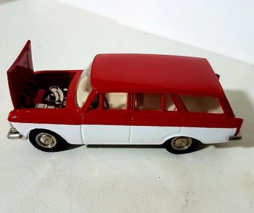 Moskviç: Məhsul: Retro metal oyuncaq maşın modeli – stansiyon kupe (qırmızı-ağ — 5