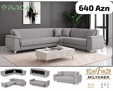 Divanlar: Künc divan, Yeni, Pulsuz çatdırılma — 46