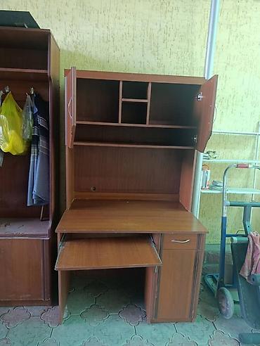 study table: Компьютерный стол, Б/у, С полками — 2