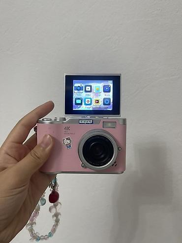 digital camera: Компактная цифровая камера 4K в розовом цвете с откидным — 7