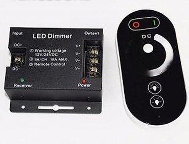 Ostali elektro materijali: TOUCH KONTROLER ZA JEDNOBOJNE LED TRAKE 12-24V 18A LED DIMER | *U — 13