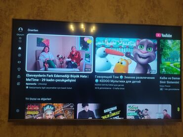 Televizorlar: Televizior Tube HD LED smart ela ishleyir problemsiz ekran uzerinde