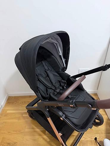 Kolica za bebe: Kolica za bebe – 2 u 1 (ram + korpa za novorođenče) - Elegantna crna — 12