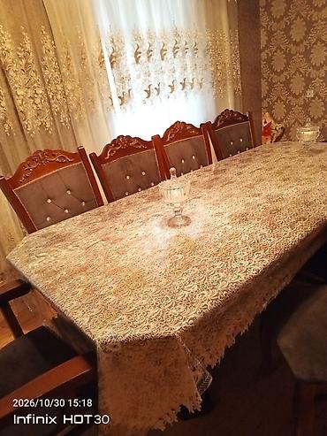 taxta mişar: Qonaq otağı üçün, İşlənmiş, Açılmayan, Dördbucaq masa — 3