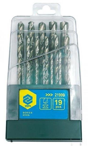 busica: Set burgija za metal HSS (1–10 mm, 19 komada) 🛠️ Bele HSS burgije za — 1