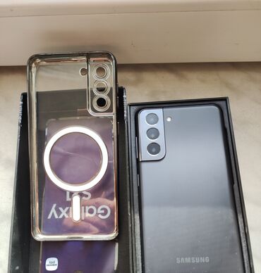 samsung u300: Samsung Galaxy S21 5G, 128 GB, rəng - Qara, Barmaq izi, İki sim kartlı, Face ID