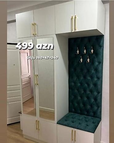 embawood dolab: Yeni, 2 qapılı, Güzgülü, Ağ, Açılan, Düz dolab — 1