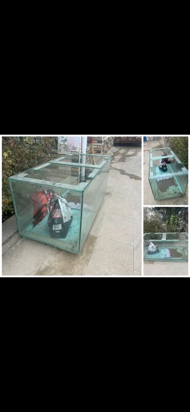 вольер для хаски: 🌙 *Nure* *Satılır – Akvarium* ➤ *Ölçü:* 133×60×60 sm ➤