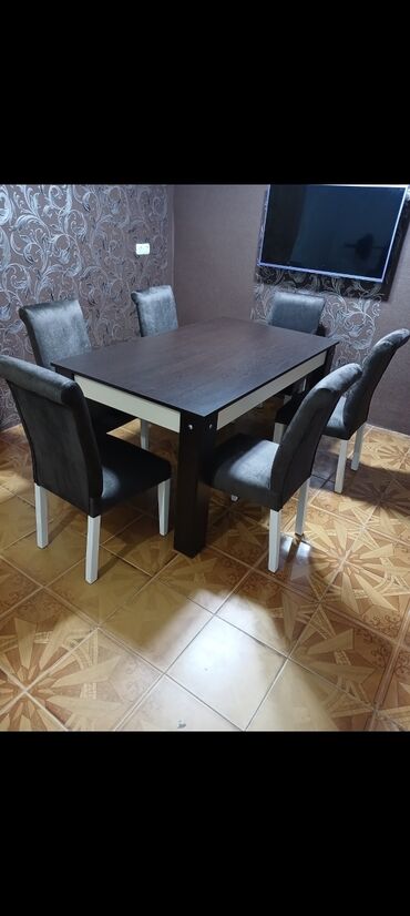 стеклянный стол на кухню купить: Qonaq masası, Açılmayan, Taxta, Kvadrat masa